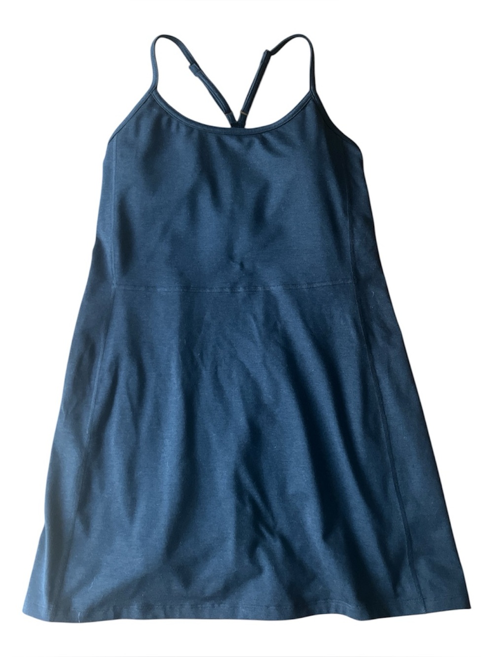 Strappy Navy A-Line Dress old navy cloud comfy athletic dress black